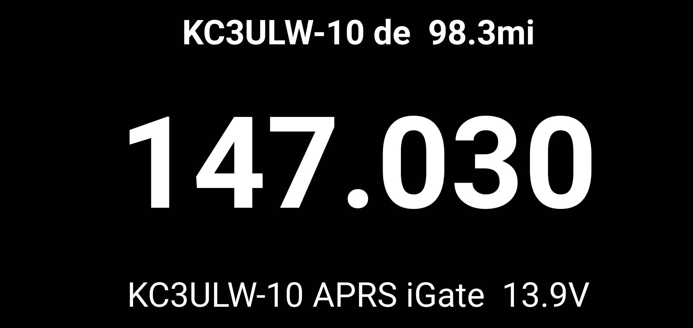 A Portable APRS Frequency Monitor